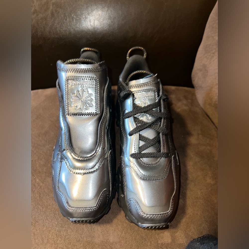 Reebok Classic x Cardi B Leather “Core Black/Dark Silver" women’s 8 - Picture 6 of 14